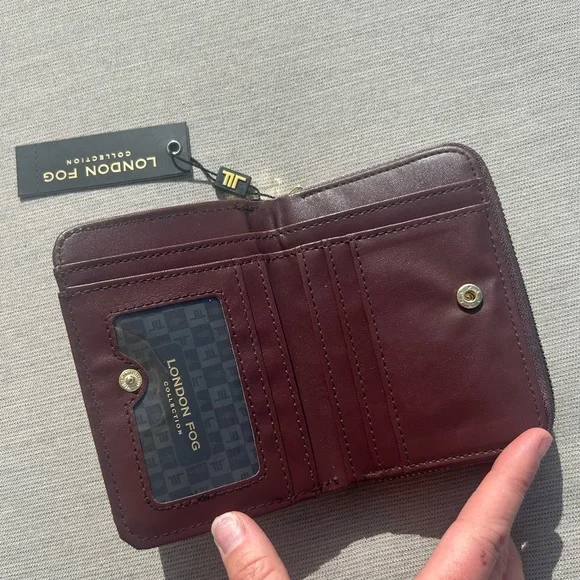 London Fog Women Fleur Woven French Wallet NWT - Picture 8 of 14